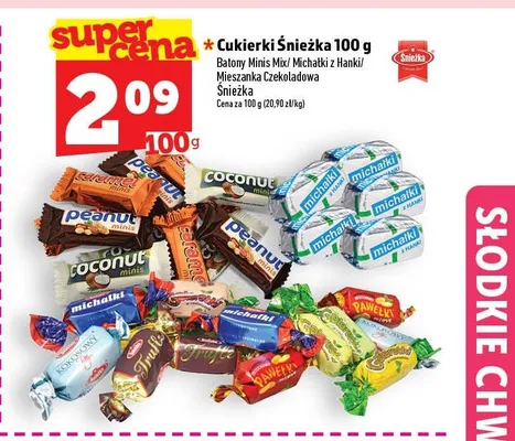 Cukierki Michałki z Hanki Śnieżka promocja w TOPAZ