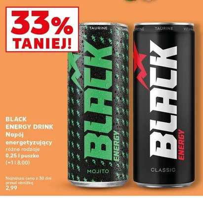 Napój energetyzujący różne rodzaje promocja w Kaufland