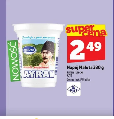 Napój Ayran Maluta promocja w TOPAZ