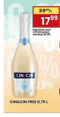 Wino bezalkoholowe Cin & promocja w Wafelek