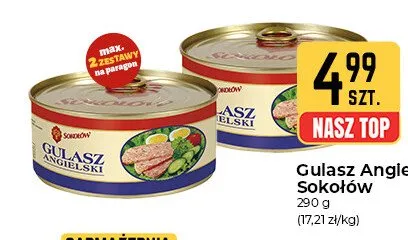 Gulasz angielski Sokołów promocja w Społem Częstochowa