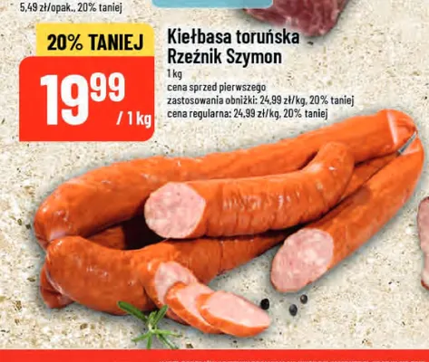 Kiełbasa toruńska Rzeźnik Szymon promocja w POLOmarket