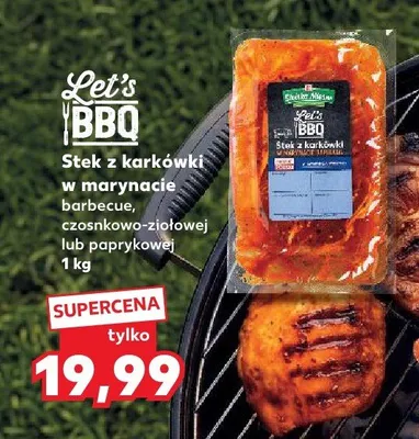 Stek z karkówki w marynacie czosnkowo-ziołowej Let's BBQ promocja w Kaufland