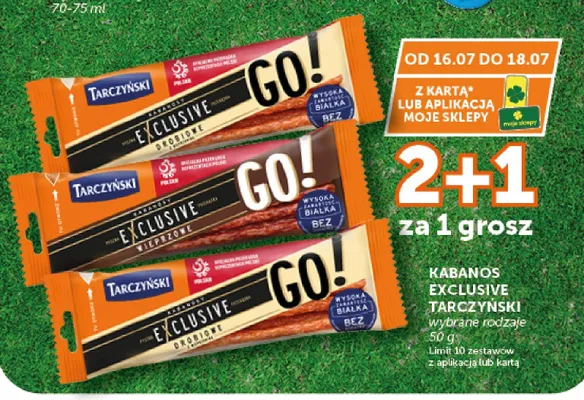 Kabanosy Exclusive Wieprzowe Tarczyński Go! promocja w Euro Sklep