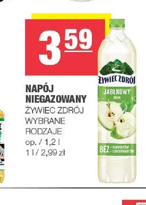 Napój niegazowany Żywiec Zdrój Jabłkowy promocja w SPAR