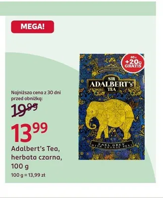 Herbata czarna Sir Adalbert's Tea Earl Grey with Orange Peel promocja w Rossmann