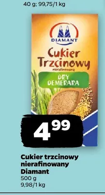 Cukier trzcinowy nierafinowany Diamant promocja w Netto