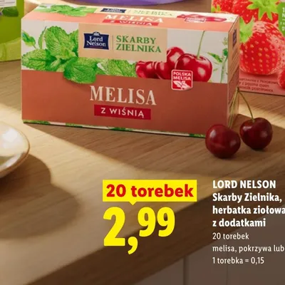 Herbatka skarby zielnika, ziołowa z dodatkami promocja w Lidl