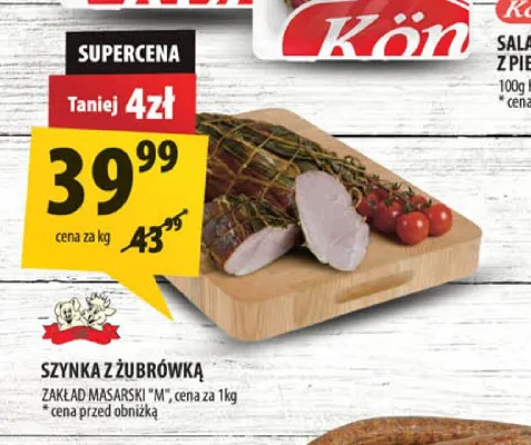 Szynka z Żubrówką Zakład Masarski M promocja w Arhelan