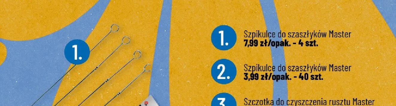 Szpikulce do szaszłyków 4szt. Master promocja w POLOmarket