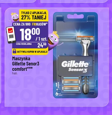 Maszynka Gillette Sensor3 Comfort promocja w POLOmarket