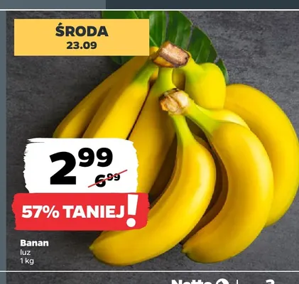 Banany promocja w Netto