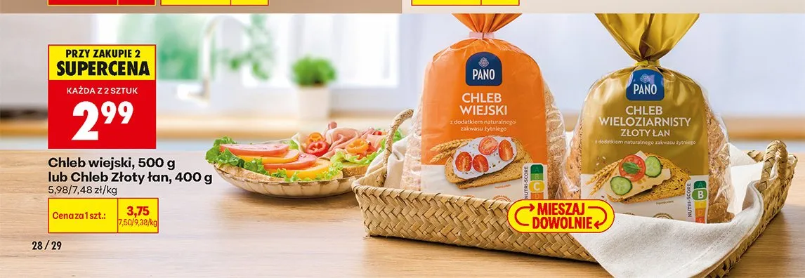 Chleb Złoty łan Pano promocja w Biedronka