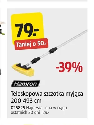 Teleskopowa szczotka myjąca Hamron promocja w Jula