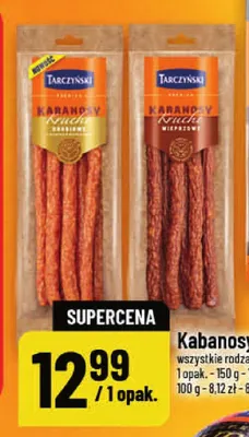 Kabanosy kruche wieprzowe Tarczyński promocja w POLOmarket