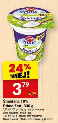 Śmietana 18% promocja w Twój Market