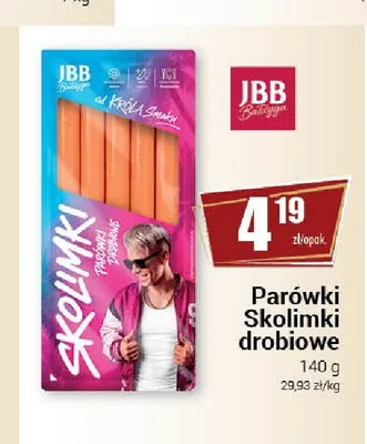 Parówki JBB Skolimki drobiowe promocja w Premium Nasz Sklep