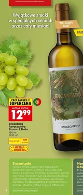 Wino białe wytrawne Ravasqueira Encantado Branco promocja w Biedronka