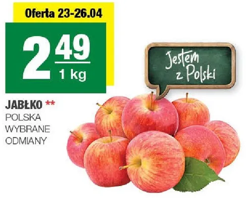 Jabłko polskie wybrane odmiany promocja w SPAR