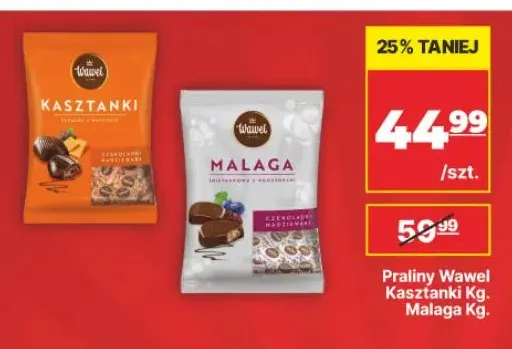 Praliny Kasztanki Wawel promocja w API Market
