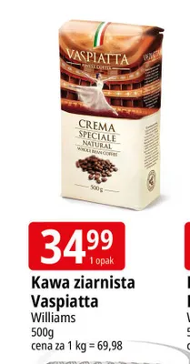 Kawa ziarnista Vaspiatta promocja w Leclerc