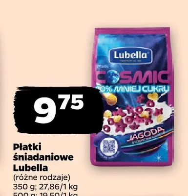 Płatki śniadaniowe Cosmic jagoda Lubella promocja w Netto