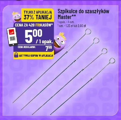 Szpikułce do szaszłyków Master promocja w POLOmarket