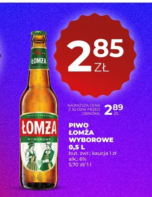 Piwo Łomża Wyborowe promocja w Duży Ben