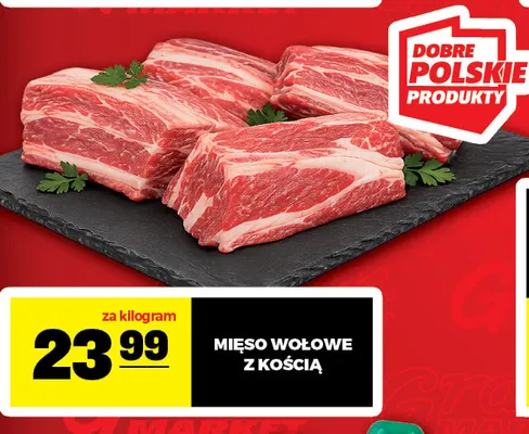 Mięso wołowe z kością promocja w Gram Market