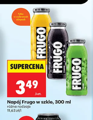 Napój Frugo w szkle promocja w Biedronka