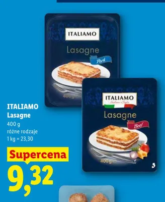 Lasagne Pork ITALIAMO promocja w Lidl