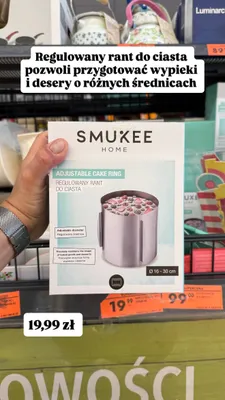 Regulowany rant do ciasta Smukee Home promocja w Biedronka