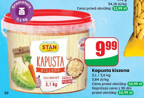 Kapusta kiszona promocja w Dino