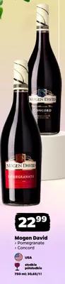 Wino czerwone Mogen David Concord promocja w Netto