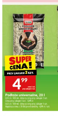 Podłoże uniwersalne 20 l Polkor promocja w Twój Market