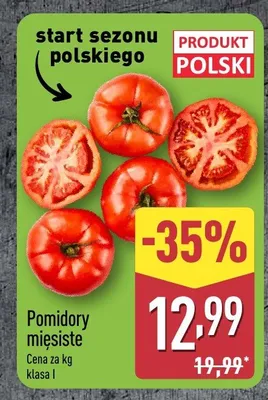 Pomidory mięsiste polskie promocja w Aldi