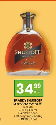 Brandy Shustoff Le Grand Royal 5* promocja w Twój Market