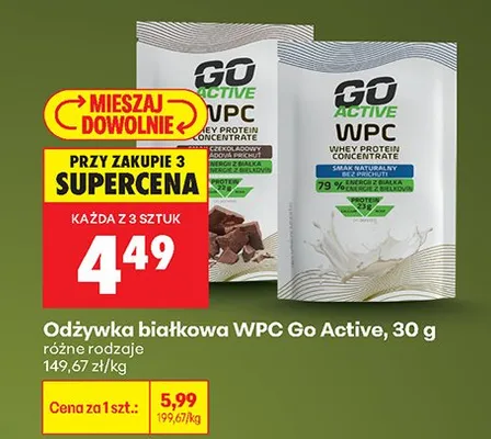 Odżywka białkowa WPC różne rodzaje promocja w Biedronka