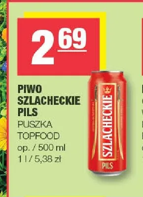 Piwo Szlacheckie Pils promocja w SPAR