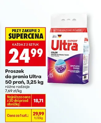 Proszek do prania Ultra Color 50 prań promocja w Biedronka