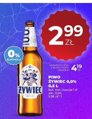 Piwo bezalkoholowe Żywiec promocja w Duży Ben