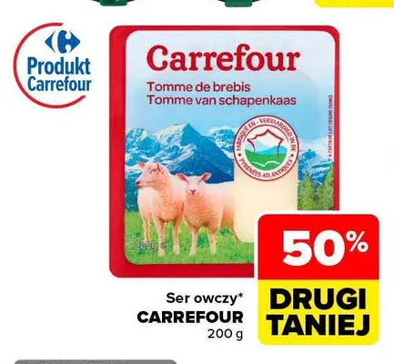 Ser owczy Carrefour promocja w Carrefour