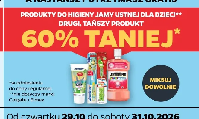 Płyn do płukania jamy ustnej dla dzieci Listerine Smart Rinse promocja w Netto