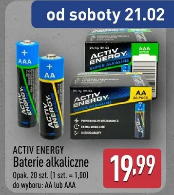 Baterie alkaliczne promocja w Aldi