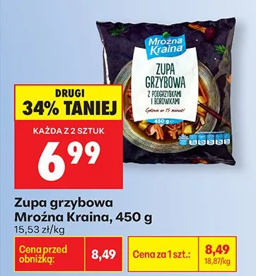 Zupa grzybowa z grzybkami i borowikami promocja w Biedronka