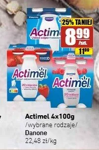 Napój probiotyczny klasyczny Danone Actimel 4-pak promocja w API Market
