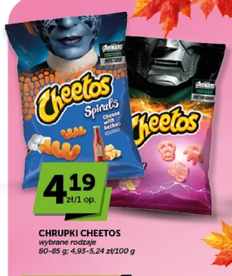 Chrupki Cheetos Spirals Cheese with ketchup promocja w ABC