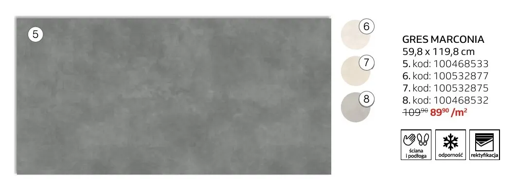 Gres Marconia 59,8x119,8 cm Senti promocja w Komfort