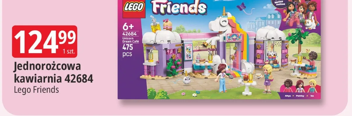 Klocki LEGO Friends Jednorożcowa kawiarnia 42684 promocja w Leclerc