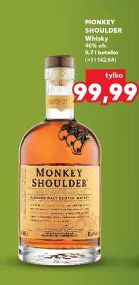 Whisky Monkey Shoulder promocja w Kaufland